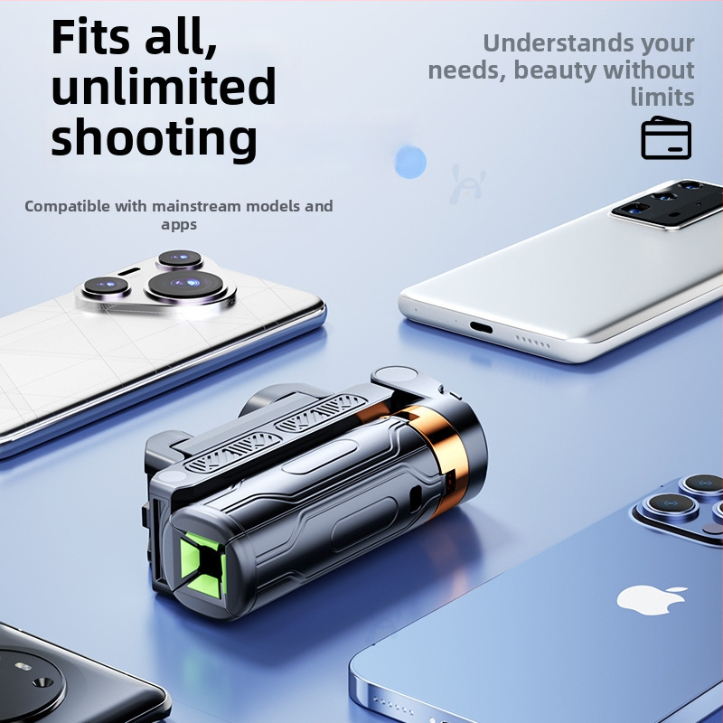 Mini pocket Bluetooth selfie štapić s ugrađenom svjetlom, prijenosna stativna podrška za live streaming — aluminijska legura + ABS, daljinski upravljač