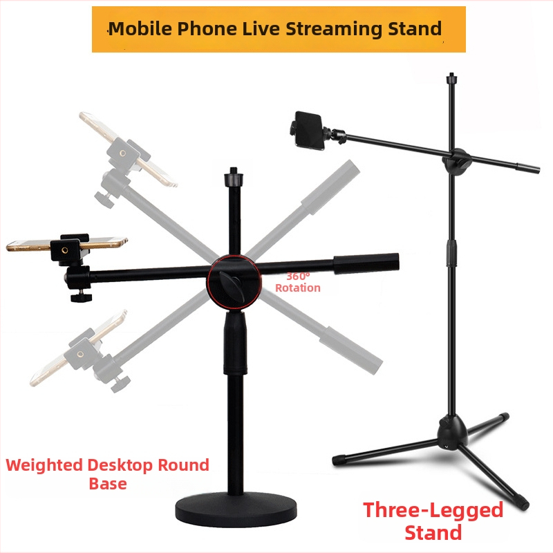 Lazy bracket pre mobilný živý prenos s vertikálnym snímaním, konštrukcia z plastu a kovu, model Mobile Live Broadcast Vertical Shooting Bracket