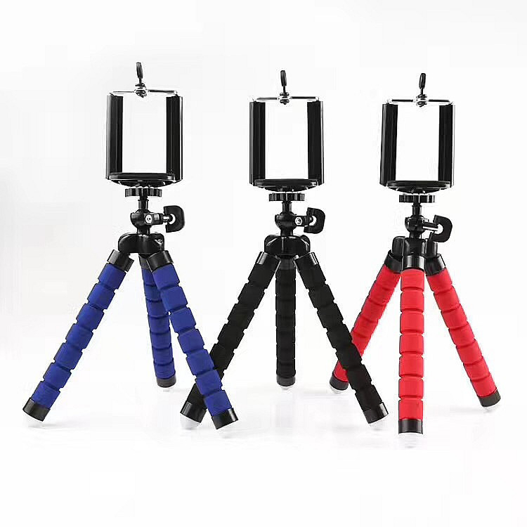 Trepied flexibil pentru cameră și telefon – suport flexibil, material PP + burete + foaie de fier, compatibil general, potrivit pentru călătorii, suport pentru personalizare