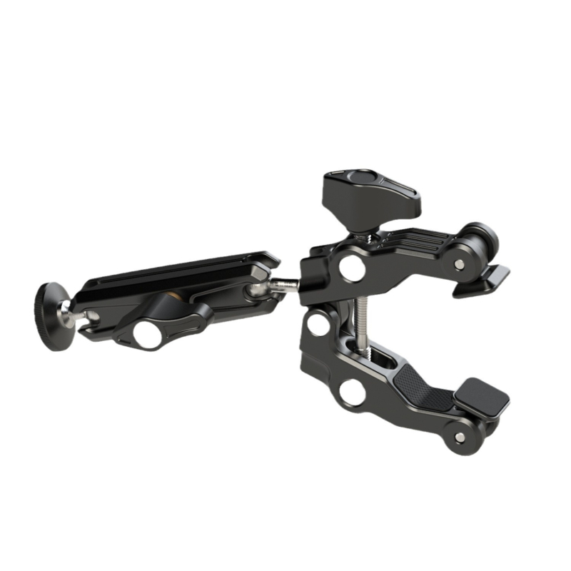 Σετ Crab Claw Clamp για Φωτογράφηση – LC100, Αλουμινίου + Ανοξείδωτου χάλυβα, Μέγιστο φορτίο 1,5 kg, Για κινητά τηλέφωνα και κάμερες δράσης, βάρος 233 g