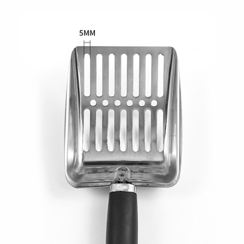 Macskaalom-kanál rozsdamentes acélból, gumírozott nyéllel – tartós, ergonómikus fogás