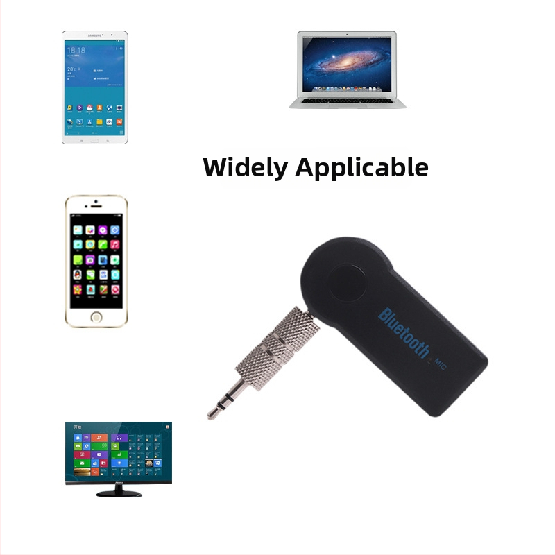 Bluetooth prijímač na volant pre auto s MP3 prehrávačom, plug-and-play hands-free, ABS puzdro, vstup 5V, kábel 3 m