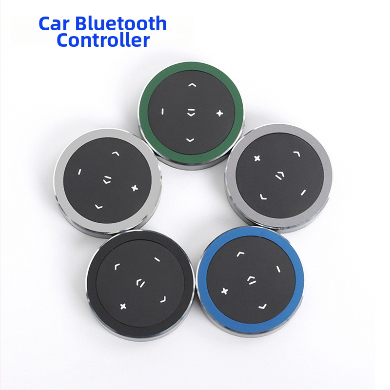 Automobilový Bluetooth prijímač s bezdrôtovým ovládaním a hudobným prehrávačom • Model FBH-001 • Bluetooth rozhranie • Napájanie: batériové • Materiál: ABS plast + silikon + kov