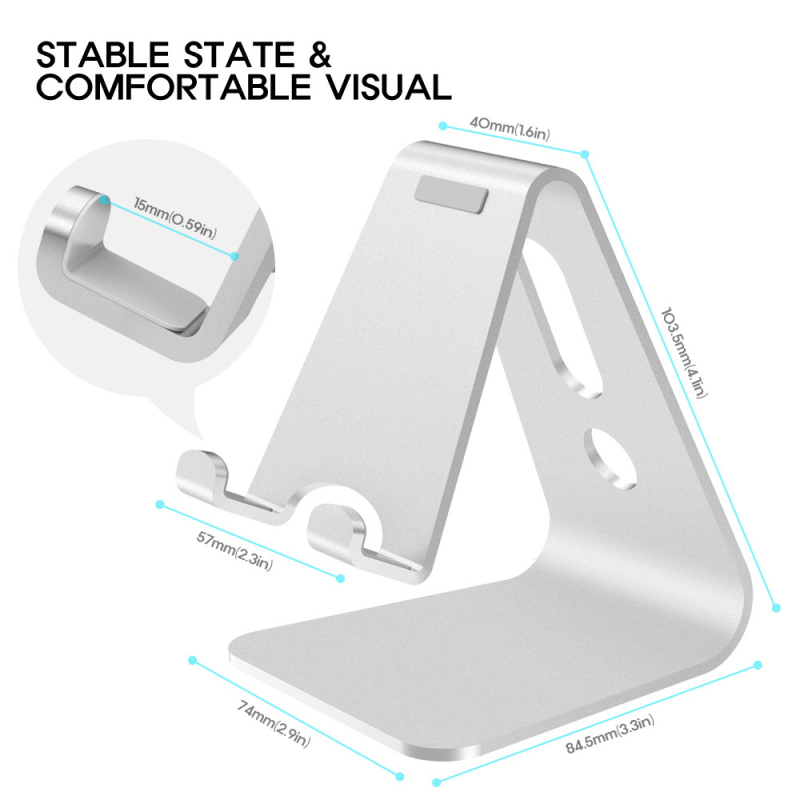 Stolni držač od aluminijskog legura za mobitele i tablete, univerzalna kompatibilnost, Shengpeng digital marka, mogućnost prilagodbe