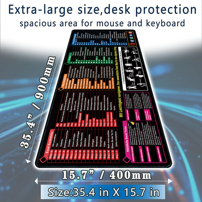 Pad ποντικιού γραφείου, μονόπλευρο, με ύφασμα υψηλής ποιότητας και βάση από φυσικό αντιολισθητικό καουτσούκ, μεταφορά θερμότητας, OEM/προσαρμογή