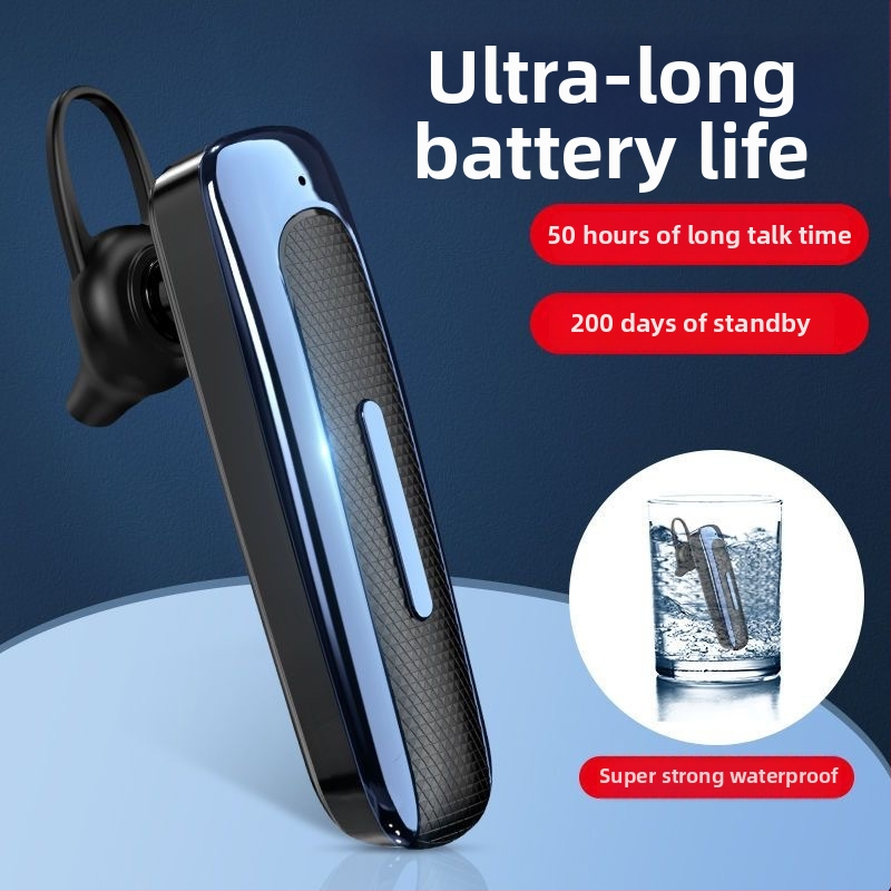 Bezdrôtové Bluetooth slúchadlo 5.0, jednostranné, kompaktný dizajn do auta, hands-free hovory, dlhá výdrž batérie, IPX4 vodeodolné, nízka latentnosť pre športové použitie