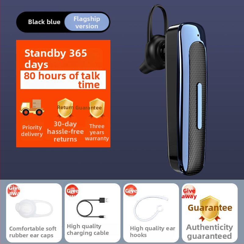 Bezdrôtové Bluetooth slúchadlo 5.0, jednostranné, kompaktný dizajn do auta, hands-free hovory, dlhá výdrž batérie, IPX4 vodeodolné, nízka latentnosť pre športové použitie