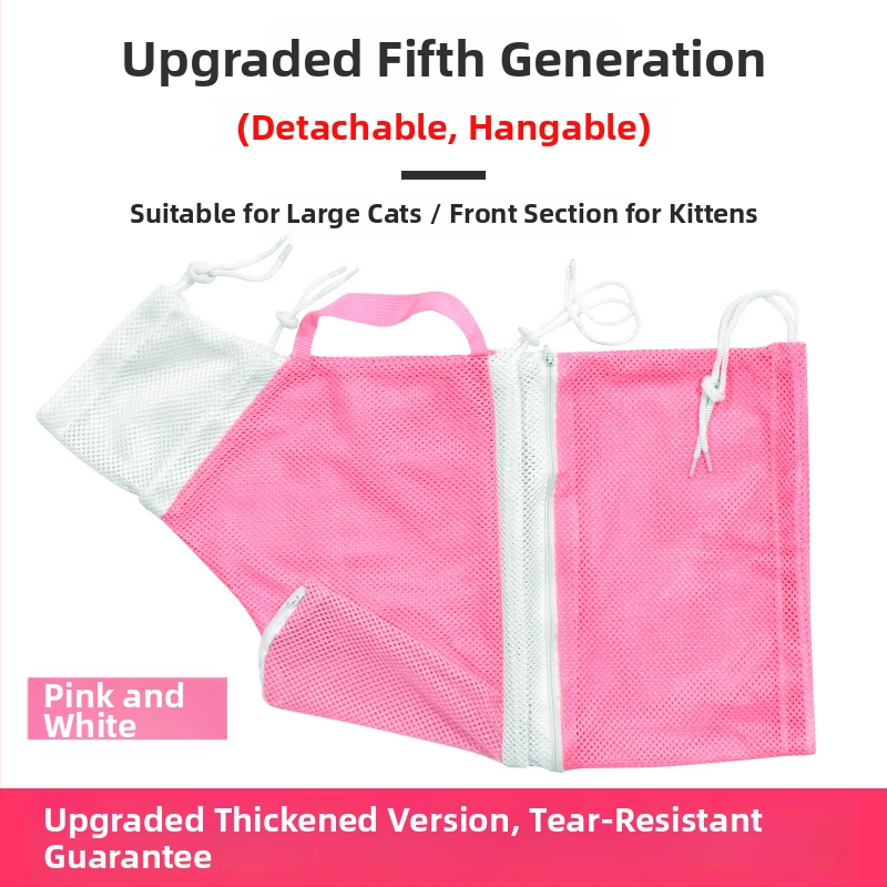 Powder Claw taška na umývanie mačky — piata generácia, proti škrabaniu, proti hryzeniu, fixná taška pre mačky