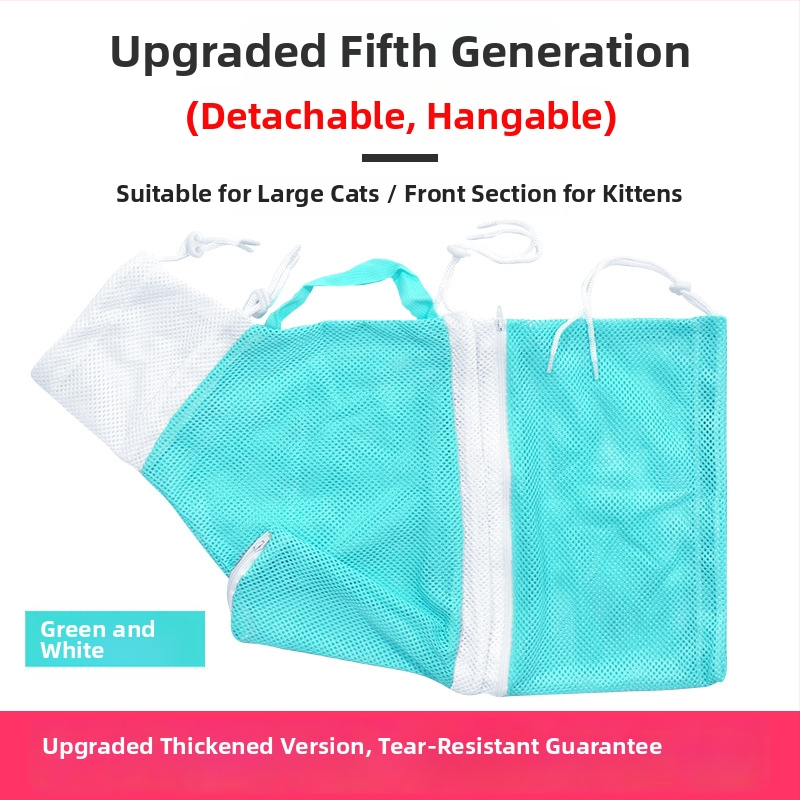 Powder Claw taška na umývanie mačky — piata generácia, proti škrabaniu, proti hryzeniu, fixná taška pre mačky