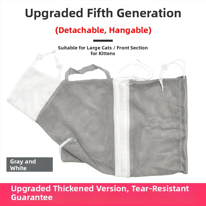 Powder Claw taška na umývanie mačky — piata generácia, proti škrabaniu, proti hryzeniu, fixná taška pre mačky