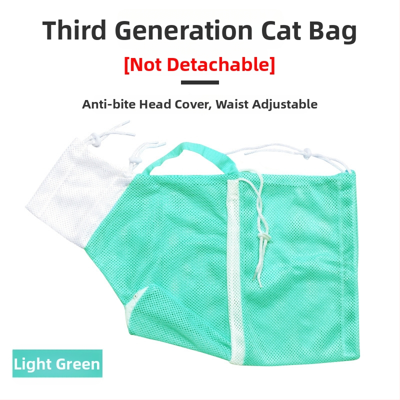 Powder Claw taška na umývanie mačky — piata generácia, proti škrabaniu, proti hryzeniu, fixná taška pre mačky