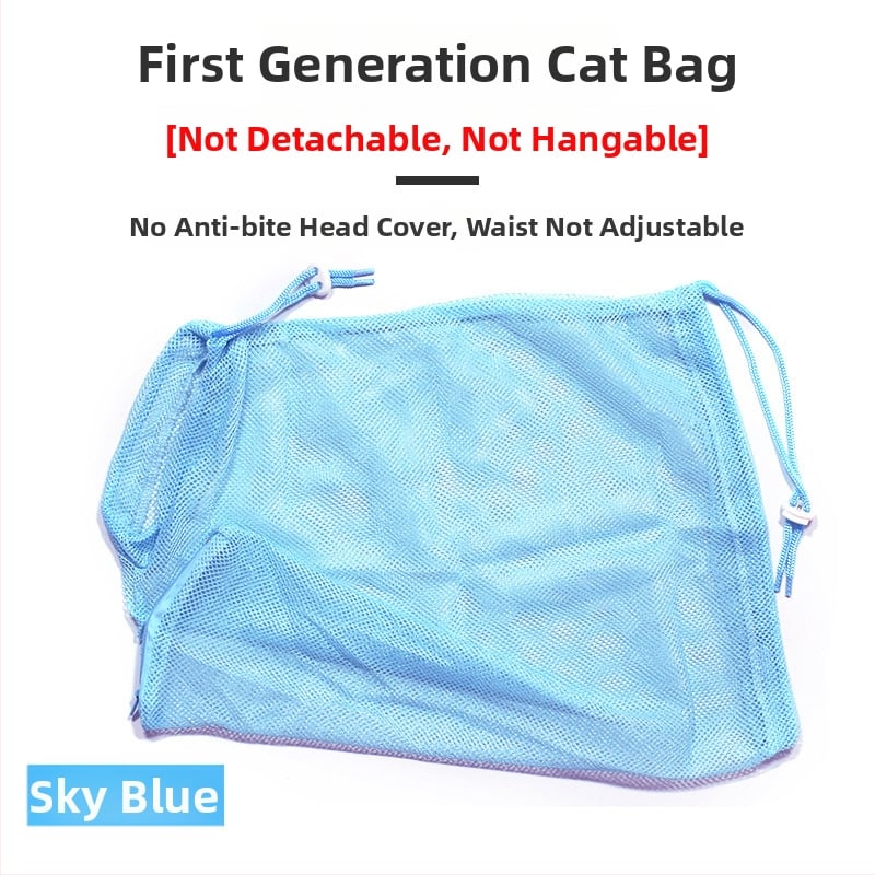 Powder Claw taška na umývanie mačky — piata generácia, proti škrabaniu, proti hryzeniu, fixná taška pre mačky