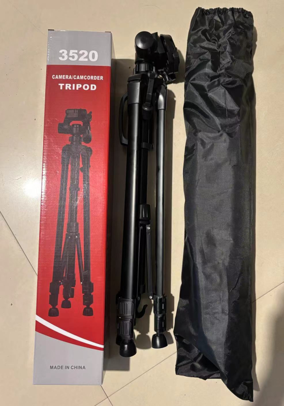 Stativ za DSLR i pametni telefon – 3-dijelni aluminijski spoj, nosivost 2–5 kg, 360° gimbal, ploča za brzo oslobađanje
