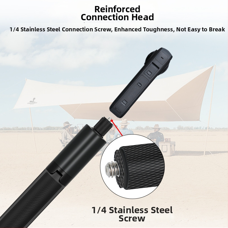 Integrirani stativ s nevidljivom šipkom za Insta360/GoPro akcijske kamere (Materijal: aluminijska legura + plastika; Prilagodba: Da; Stil: univerzalni; Bluetooth: Ne; Daljinsko upravljanje: Ne)