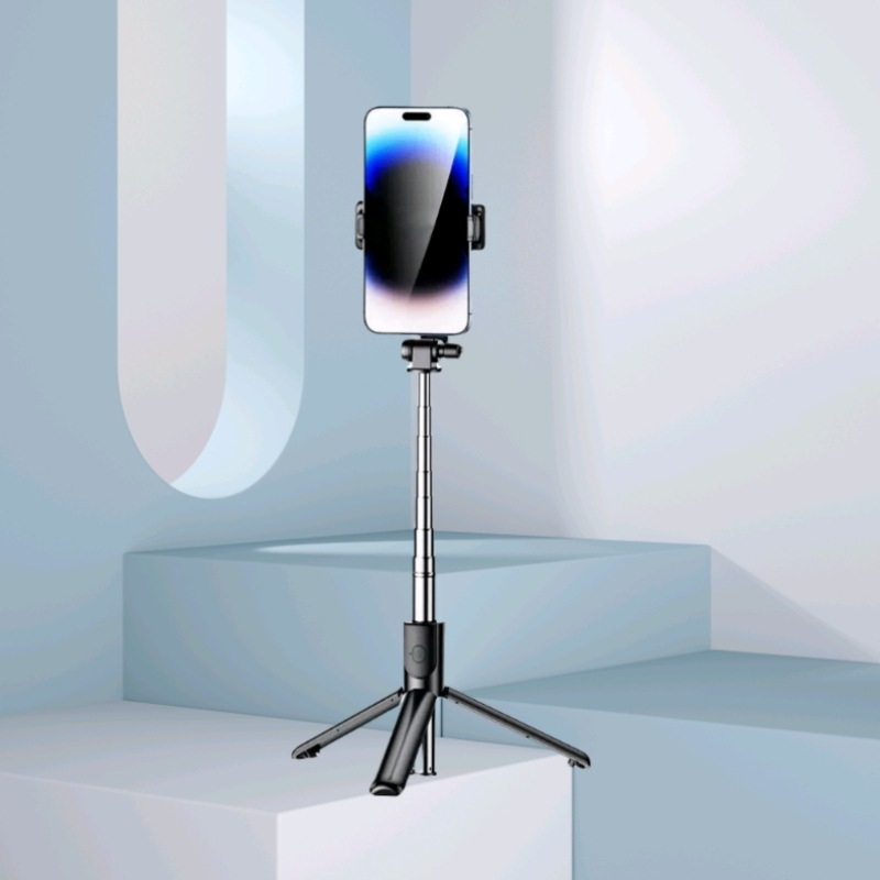 Bluetooth Selfie Šipka sa Svjetlom — Plastično Tijelo, Sve-u-jednom, Teleskopski Okretni Tripod za Mobitel