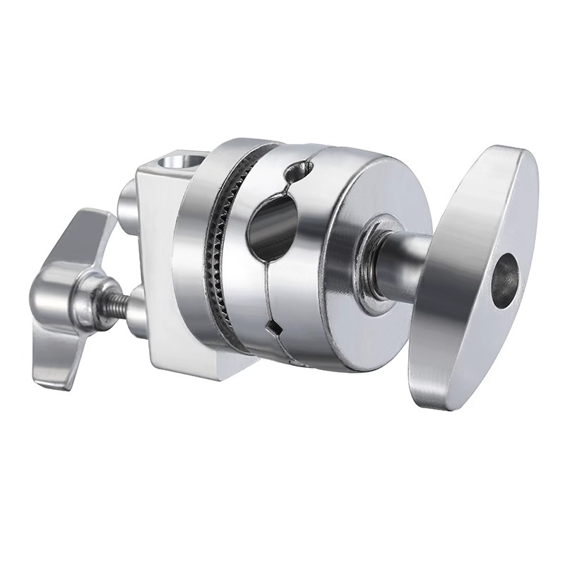 Braț foto Magic cu cadru în formă de C, construcție din aliaj de aluminiu, clemă universală, cap Magic și suport pentru lampă cu platou rotativ