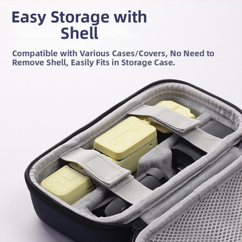 Kietojo korpuso apsauginis dėklas DJI Osmo Pocket 3, corduroy fotografijos dėklas, unisex, namų saugojimui