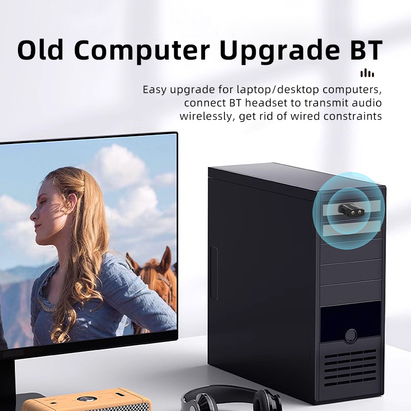 Bluetooth vysielač-prijímač 2-v-1 s vstavaným mikrofónom pre hands-free hovory; podporuje párovanie dvoch zariadení; USB napájanie 5V; hmotnosť 27 g