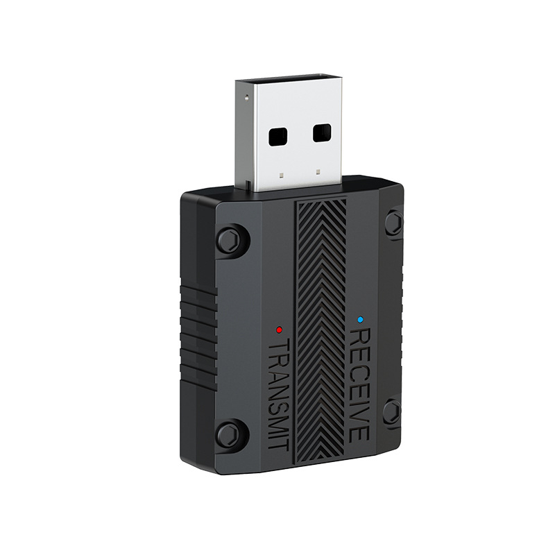 Bluetooth vysielač-prijímač 2-v-1 s vstavaným mikrofónom pre hands-free hovory; podporuje párovanie dvoch zariadení; USB napájanie 5V; hmotnosť 27 g