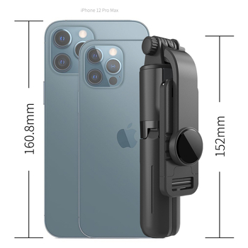 L10 selfie stick din aliaj de aluminiu, cu telecomandă Bluetooth și suport pentru transmisii live