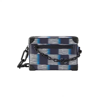 Muška PVC crossbody torba s monogramom, vodootporna, proširivi kapacitet, podstava od platna, jesen 2025