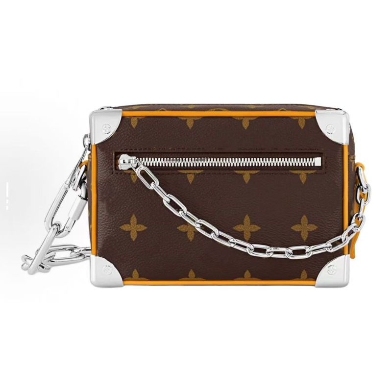 Muška PVC crossbody torba s monogramom, vodootporna, proširivi kapacitet, podstava od platna, jesen 2025