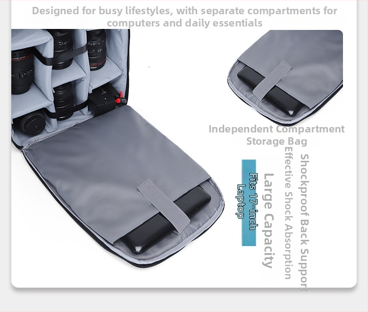 Taška na zrkadlovku SLR – batoh, nylon, unisex, fotografická taška