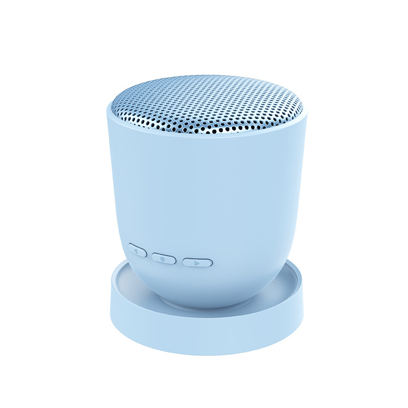 Prenosný Bluetooth reproduktor s magnetickou základňou a makrón dizajnom (Bluetooth 5.3, 5W, IPX5, 800–1000 mAh, dosah 10 m)