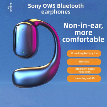 Bezdrôtové Bluetooth slúchadlo na jedno ucho, klip do ucha, upevnenie na ucho, Bluetooth 5.0, dosah 10 m, športový štýl, výdrž batérie 4–8 hodín