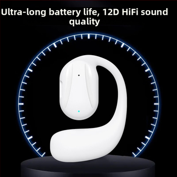 Bezdrôtové Bluetooth slúchadlo na jedno ucho, klip do ucha, upevnenie na ucho, Bluetooth 5.0, dosah 10 m, športový štýl, výdrž batérie 4–8 hodín