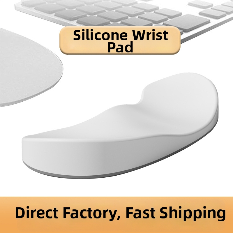 Ofisa rokas atbalsta spilventiņš – silikona, pretslīdēšana, ūdensizturīgs, viegli tīrāms; modelis Q8, ap 40 g, vienpusējs