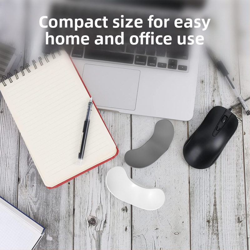 Ofisa rokas atbalsta spilventiņš – silikona, pretslīdēšana, ūdensizturīgs, viegli tīrāms; modelis Q8, ap 40 g, vienpusējs