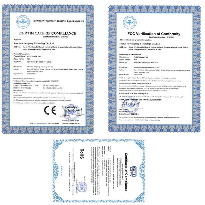 Herná podložka pod myš RGB podsvietená, hrubšia, protišmyková, guma+textília, potlač loga, OEM prispôsobenie