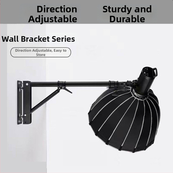 Cantileverná stenová rameno pre štúdio – železo+ABS, nosnosť 3–5 kg, výška 1,3/1,8 m, priemer rúry 35 mm, 3 časti