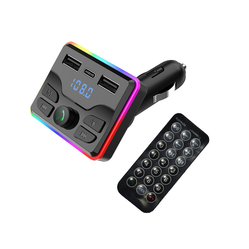 M51 autový MP3 prehrávač s Bluetoothom, hudba z U-disku, PD nabíjačka, rýchle nabíjanie, hands-free volania a FM vysielač — Model M51; Rozhranie: PD/USB/TF; Napájanie: 12V; Dĺžka prehrávania: 222