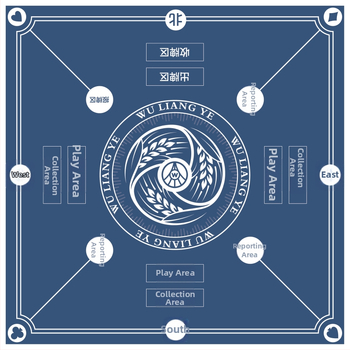 Podložka na stôl pre hry s protišmyšovým gumovo-textilným povrchom, jednostranná, tepelný prenos