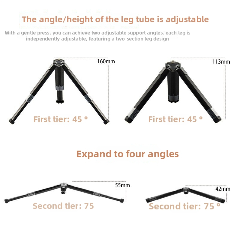 Stolný stojan na kameru - Lazy man bracket, hliníková zliatina, podpora personalizácie, všeobecný štýl