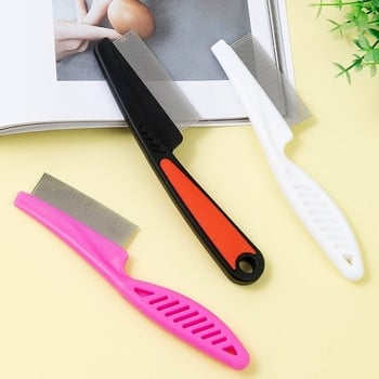 Pieptene pentru câini, anti purici, dinți densi, material ABS, pachet de 25 buc.