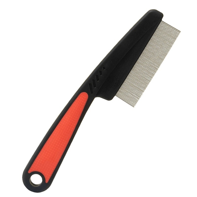 Pieptene pentru câini, anti purici, dinți densi, material ABS, pachet de 25 buc.