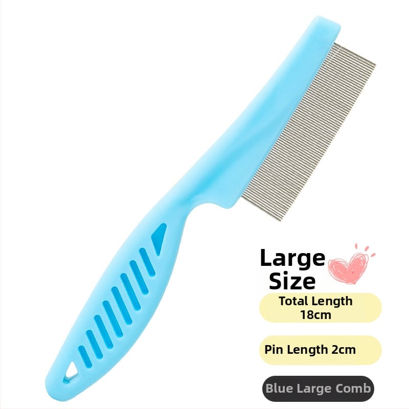 Pieptene pentru câini, anti purici, dinți densi, material ABS, pachet de 25 buc.