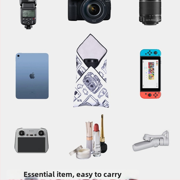 Kameras soma bezspoguļkamerām; stilā: plecu soma, pilsētas minimālisms; 2025. gada pavasaris; izliektā plecu siksna