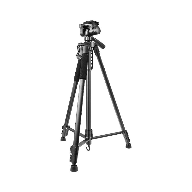 Trepied pentru lampă de pescuit noapte cu giimbal tridimensional, trepied din oțel cu 3 secțiuni, placă de eliberare rapidă, suport de telefon portabil