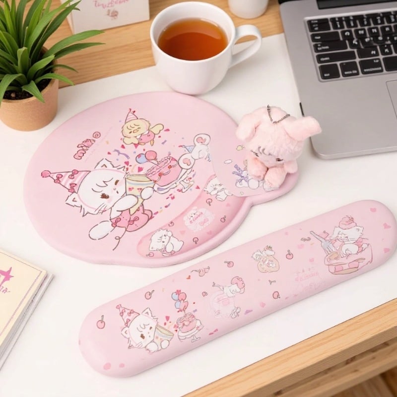 Podložka pod zápästie myši, prírodný kaučuk, protišmyková podložka na stôl pre kanceláriu a domov, s možnosťou vlastného potlačenia
