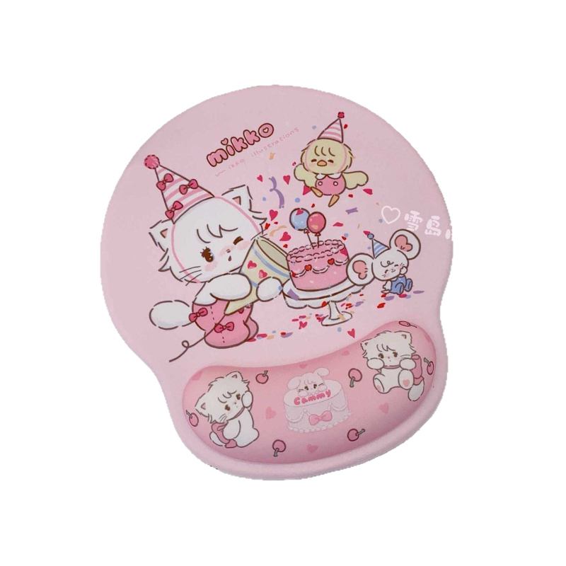 Podložka pod zápästie myši, prírodný kaučuk, protišmyková podložka na stôl pre kanceláriu a domov, s možnosťou vlastného potlačenia