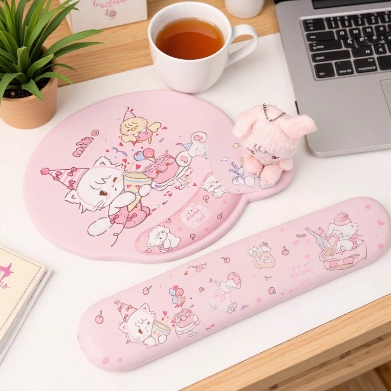 Podložka pod zápästie myši, prírodný kaučuk, protišmyková podložka na stôl pre kanceláriu a domov, s možnosťou vlastného potlačenia