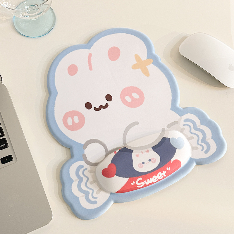 Stolová podložka pre myš a klávesnicu — gumová podložka na zápästie, jednostranná, podpora zápästia, možnosť prispôsobenia