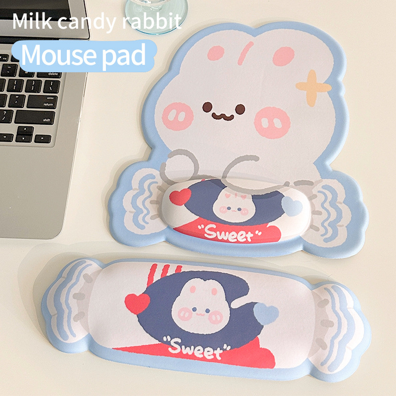 Stolová podložka pre myš a klávesnicu — gumová podložka na zápästie, jednostranná, podpora zápästia, možnosť prispôsobenia