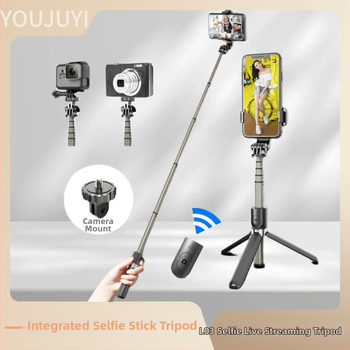 L03 Bluetooth Selfie Tyč pre GoPro, Univerzálny Stojan z Hliníkovej Zliatiny, Diaľkové Ovládanie, Proti Otrasom