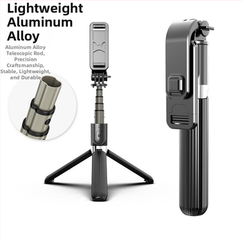L03 Bluetooth Selfie Tyč pre GoPro, Univerzálny Stojan z Hliníkovej Zliatiny, Diaľkové Ovládanie, Proti Otrasom