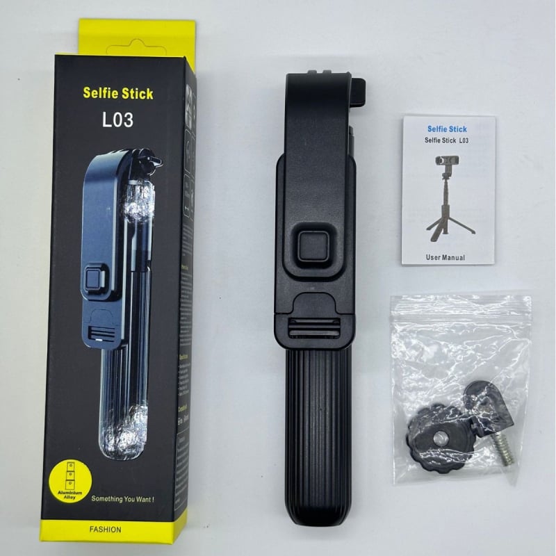 L03 Bluetooth Selfie Tyč pre GoPro, Univerzálny Stojan z Hliníkovej Zliatiny, Diaľkové Ovládanie, Proti Otrasom